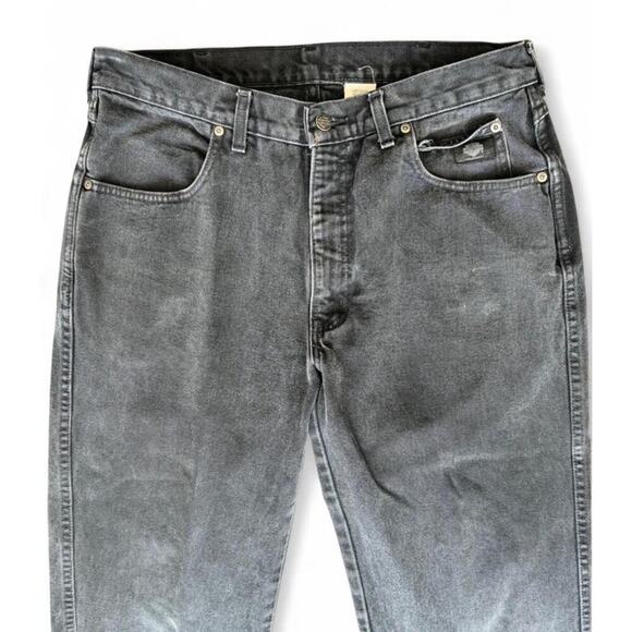 Vintage men’s Harley Davidson black denim jeans 36x30 - Picture 2 of 4